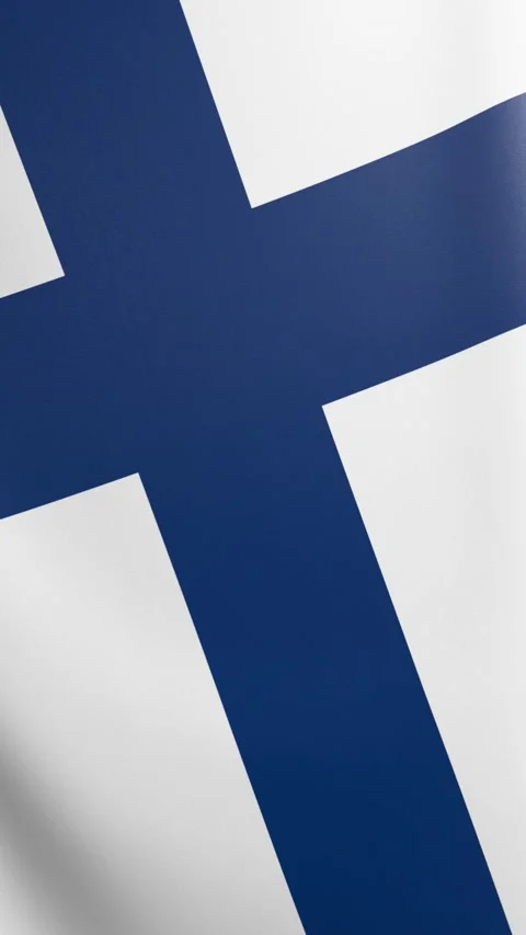 Finland flag Video stock 302741232