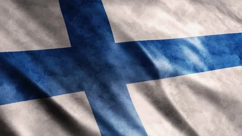 Finland Flag Grunge Stock Footage 249036588