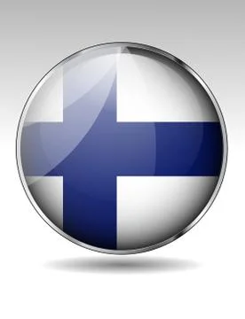 Finland flag icon Stock Illustration