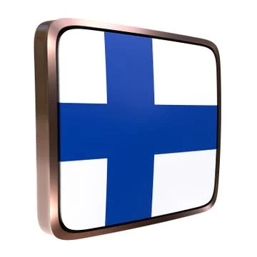 Finland flag icon Stock Illustration
