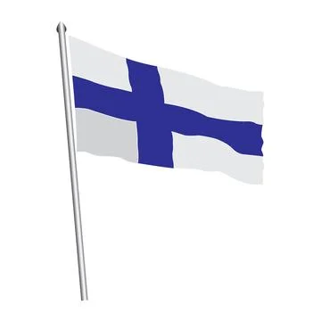 Finland flag icon Stock Illustration
