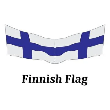 Finland flag icon Stock Illustration