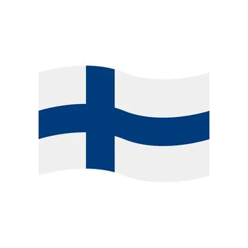 Finland flag icon vector Stock Illustration