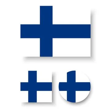 Finland flag Stock Illustration
