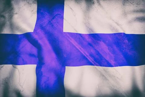 Finland flag Stock Illustration
