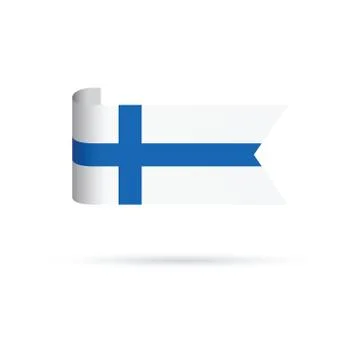Finland flag Stock Illustration