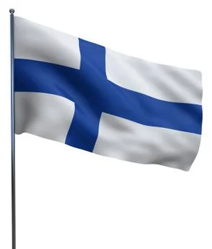 Finland Flag Image Stock Illustration