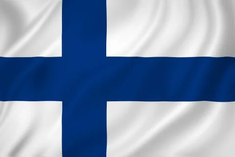 Finland flag Stock Photos