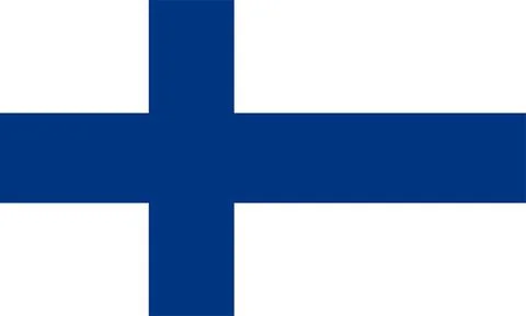 Finland flag vector Stock Illustration