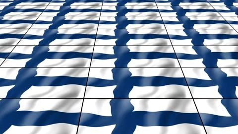 Finland Flag wave 3d rotating view animated wallpaper background Видео 264311897
