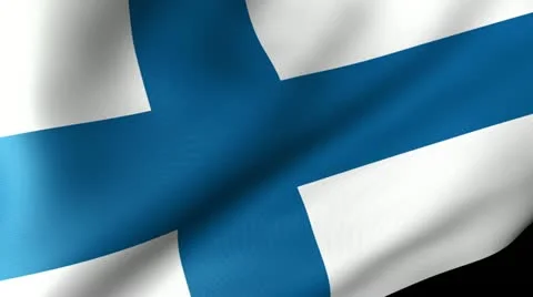 Finland Flag Waving Stock-Footage 12206182
