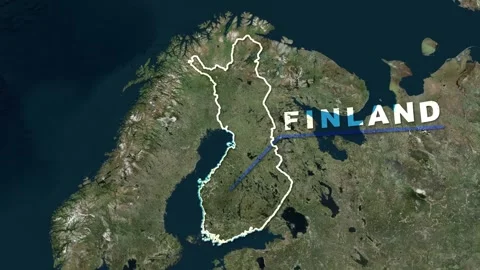 Finland Map Animation Stock Footage 273307632