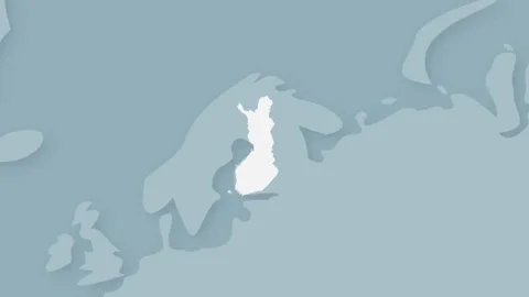 Finland Map Emerging from World Map Animation with Smooth Zoom Effect Stock Footage 339273151