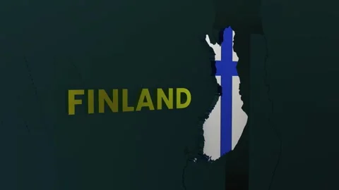 Finland Map Stock Footage 279742612