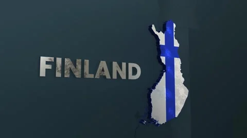 Finland Map Stock Footage 279743276