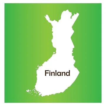 Finland map icon Stock Illustration