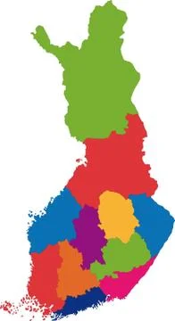 Finland map Stock Illustration