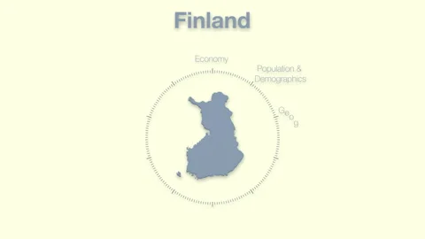 Finland MAP revealingmotion graphics data elements Stock Footage 339876025