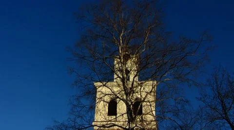 Finland Rauma Holy Ghost church Holy figure Stock Footage
