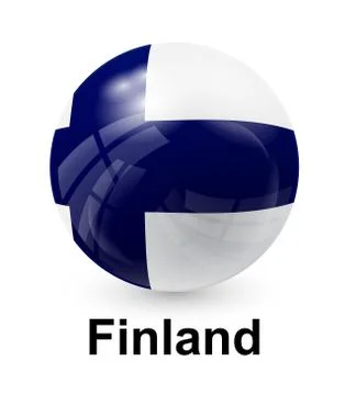 Finland state flag Stock Illustration