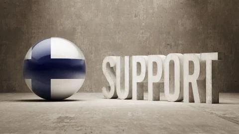 Finland. Support Concept. Stock Illustration