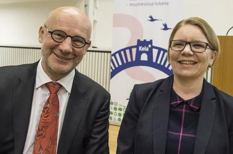 Finland unconditional basic income experiment, Helsinki - 12 Jan 2017 Stock Photos