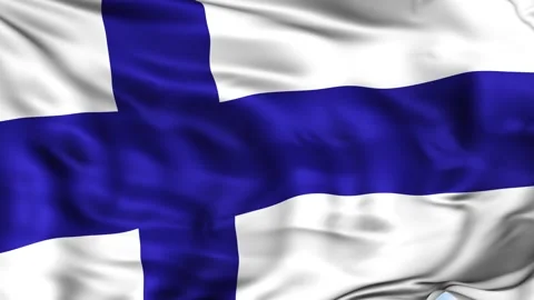 Finland Waving Flag Background Video stock 204133270
