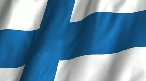 Finland Waving Flag Stock Footage 12259092