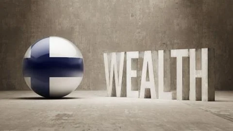 Finland. Wealth Concept. Stock Illustration