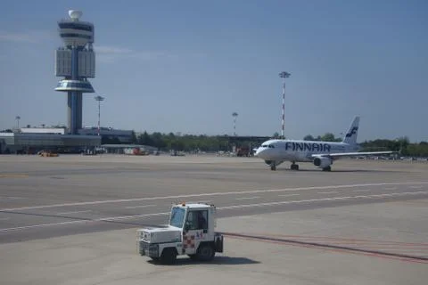 Finnair airplane Stock Photos