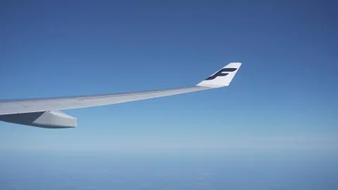 Finnair wing tip Foto stock