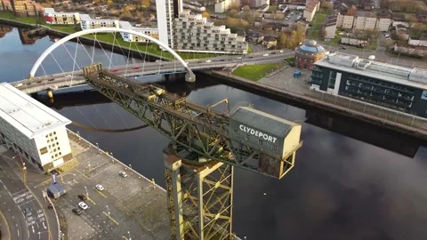 Finnieston Crane Orbit Stock Footage 155985230