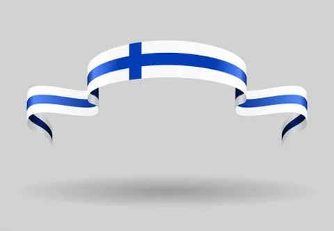 Finnish flag background. Vector illustration Stock Illustration