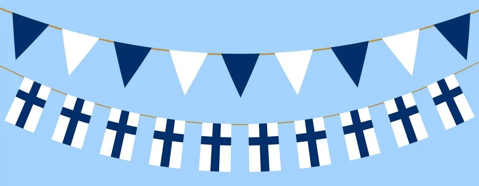 Finnish flag day Stock Illustration
