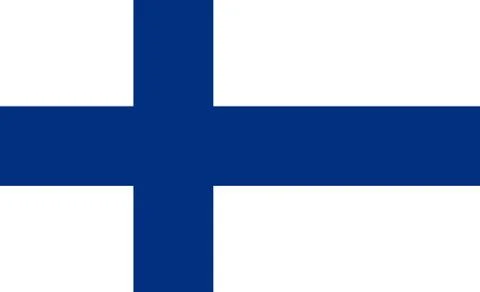 Finnish flag, flat layout, vector illustration Illustrazione stock