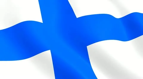 Finnish flag Video stock 10891302