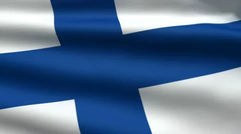 Finnish flag Stock Footage 11617847