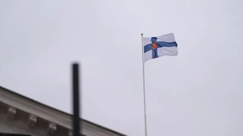 Finnish Flag Stock Footage 301465513
