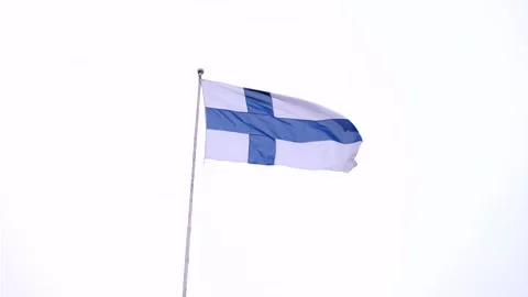 Finnish Flag Stock Footage 301465530