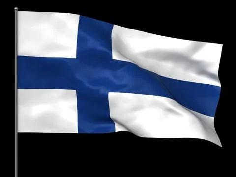 Finnish flag Stock Illustration