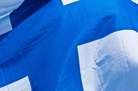 Finnish flag Stock Photos