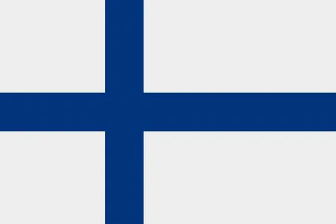 Finnish flag vector icon. Flag of Finland Stock Illustration