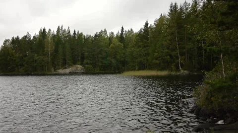 Finnish Lake and Forest Video stock 67407053