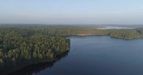 Finnish lake scenery Stock Footage 116146297