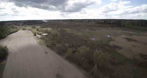 Finnish landscape from above 4K Stock Footage 86086692