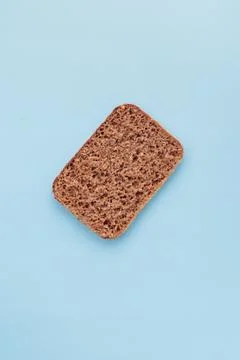 Finnish Rye Bread pattern on a blue background Foto stock