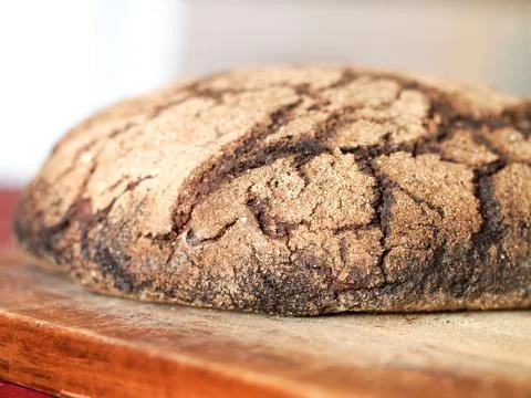 Finnish Rye Bread on a Table Stock Photos