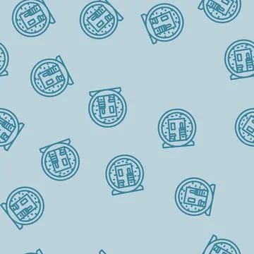 Finnish sauna line vector seamless pattern 스톡 일러스트