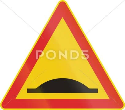 Finnish Speed Bump Sign ~ Clip Art ~ Download Now #51170095