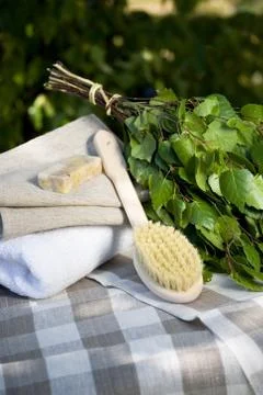 Finnish traditional sauna Stock-Fotos